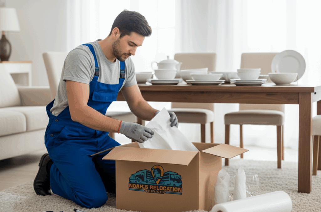 Fragile-only packing for glassware, electronics, and artwork using premium protective materials.