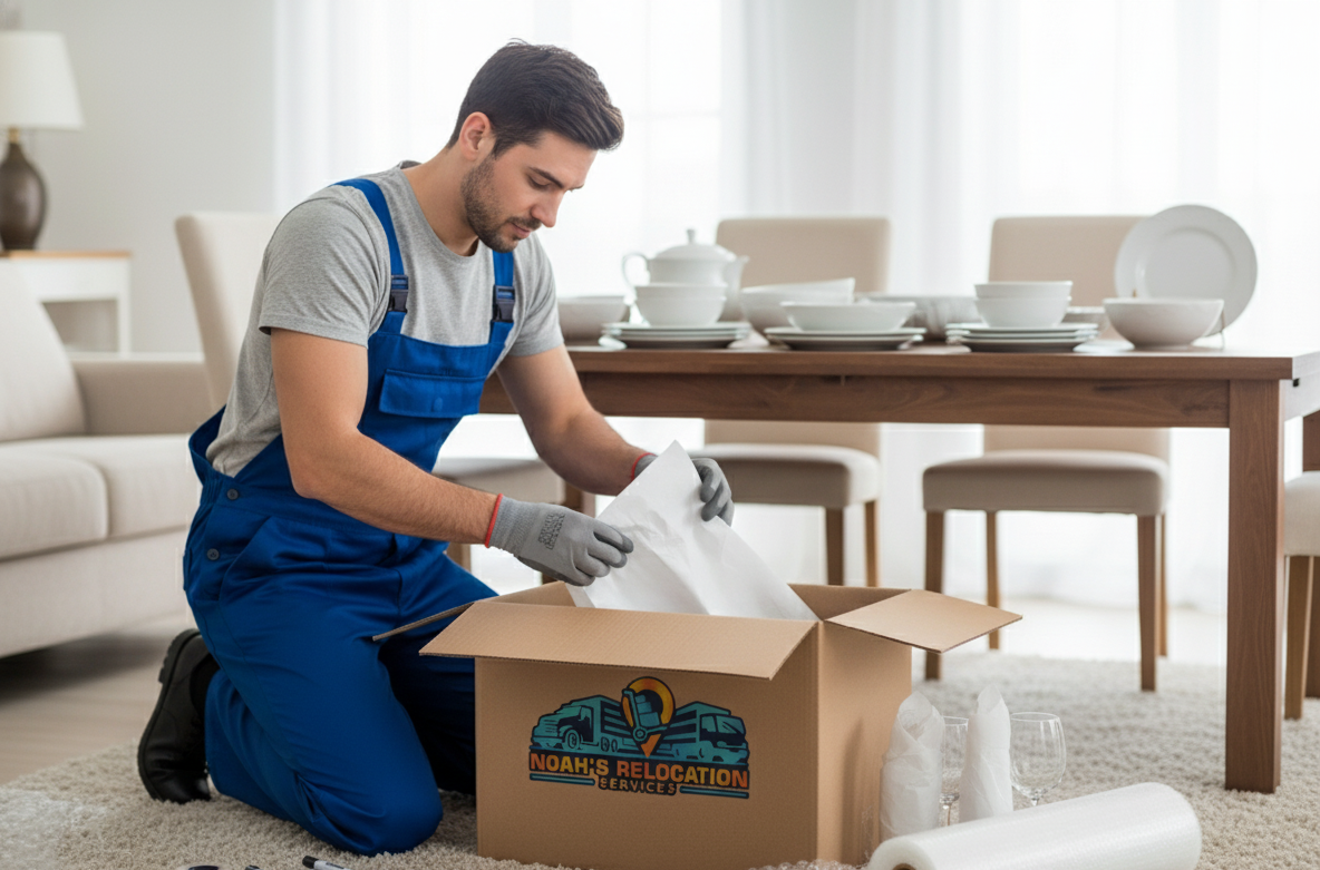 Fragile-only packing for glassware, electronics, and artwork using premium protective materials.