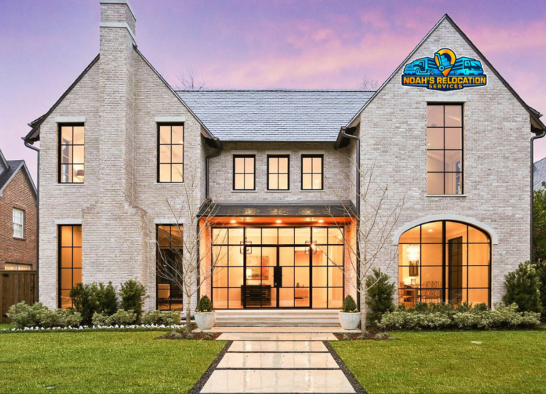 Professional residential movers in Sterling VA loading furniture from a single-family home