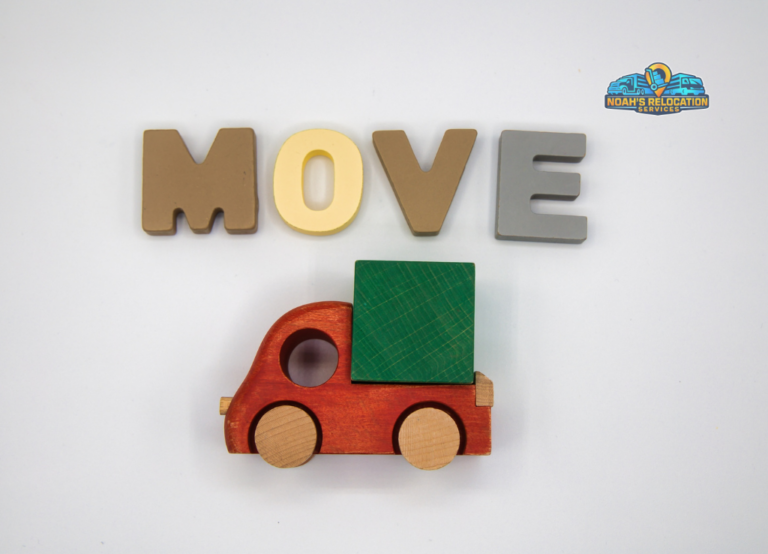 Professional movers in Purcellville VA securing furniture inside moving truck