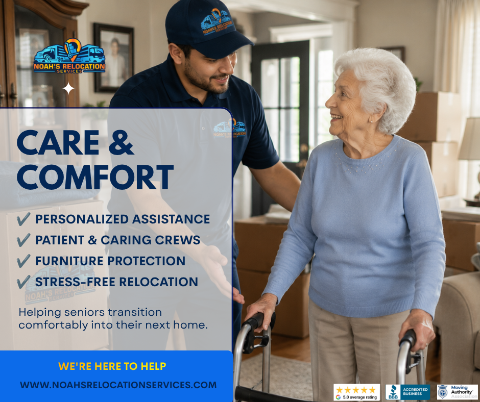 Downsizing for seniors with family sorting belongings before moving
